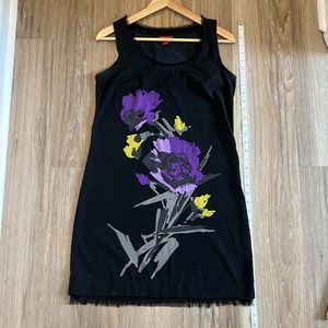 🌸Black floral dress